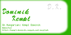 dominik kempl business card